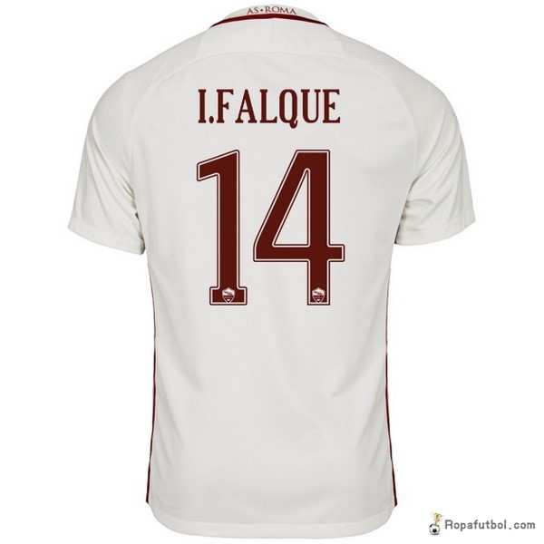 Camiseta As Roma Replica Segunda Ropa I Falque 2016/17 Blanco